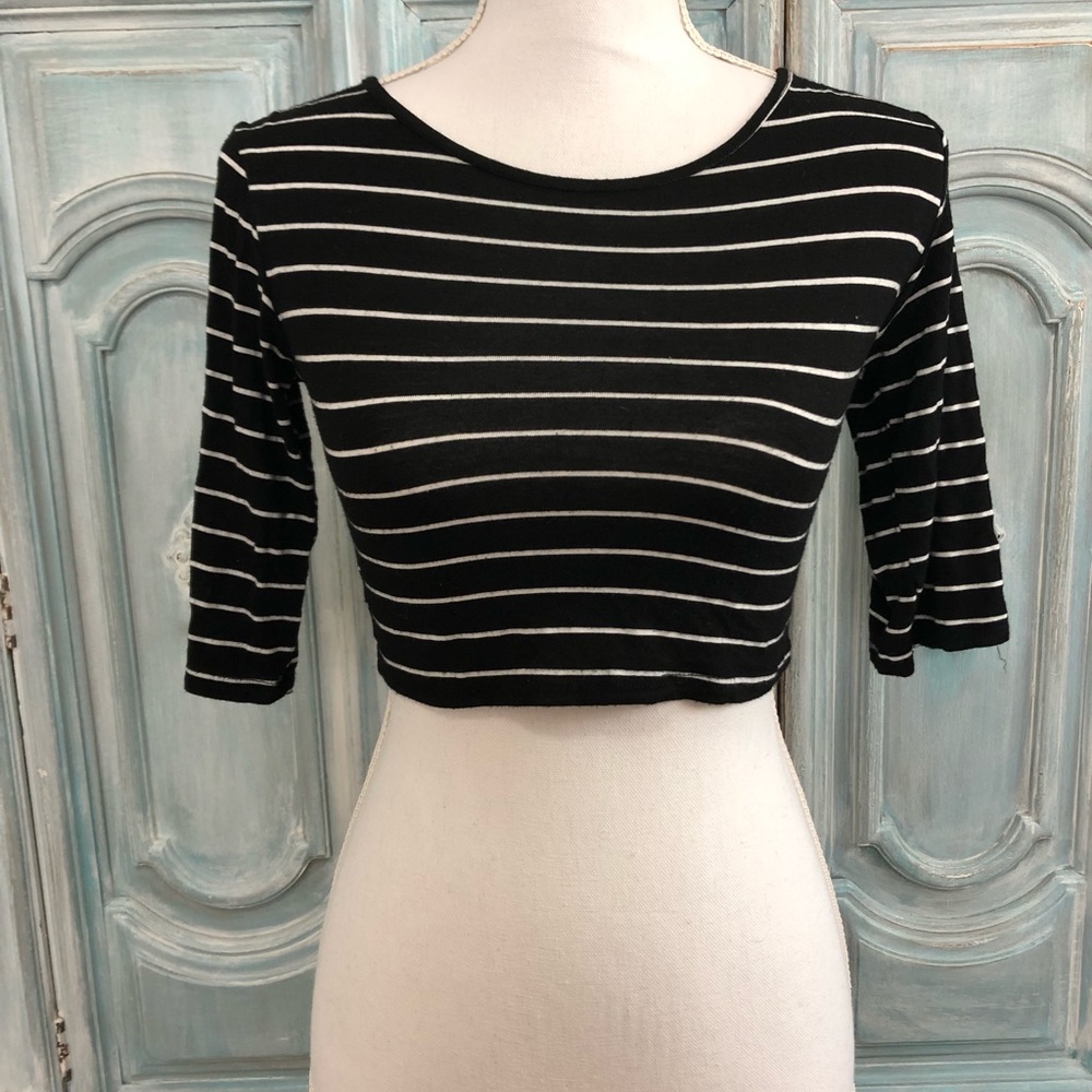 Striped crop top